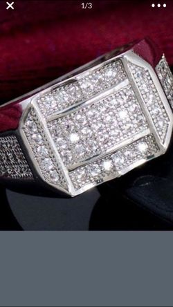 Men’s ring sliver stamped 925 sizes 9,10