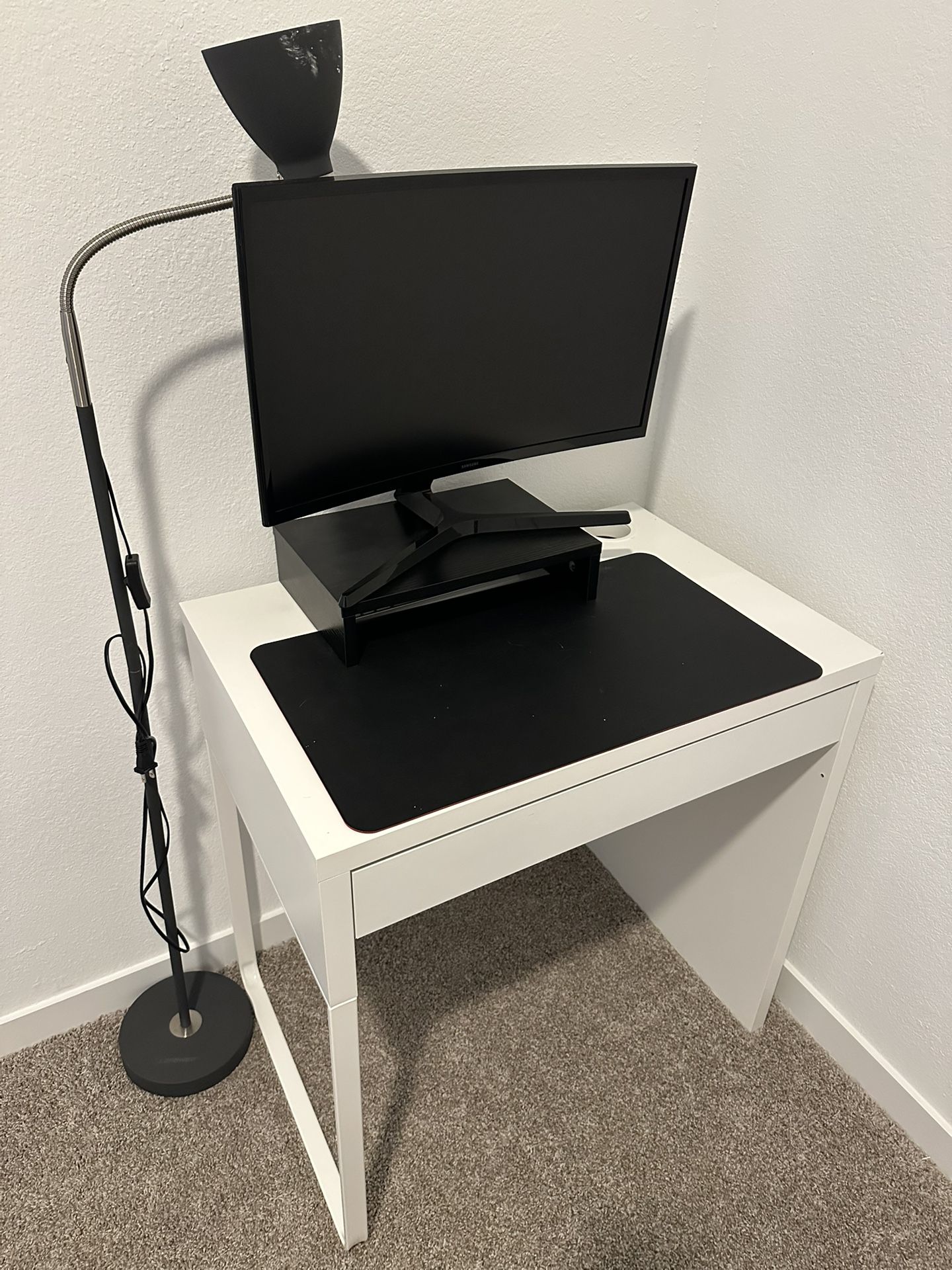 Study Table, chair, Monitor, Monitor Stand And lamp package Deal