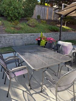 Outdoor Metal Mesh Patio Dining Set
