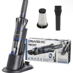 Cordless Vacuum Cleaners for Home Carpet Vacuum Cleaner Car Use, Car Vacuum Portable Cordless with Double HEPA Filtration System, High Power