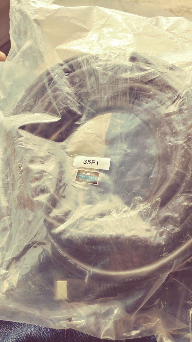 35 ft HDMI CABLE. Real good thick monster cable