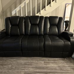 LED Light Up Leather Couch 