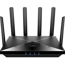 Cudy New 4G LTE Cat 18 WiFi 6 Router, Up to 1.2Gbps 4G LTE Modem, Qualcomm Chipset, 4 x 4 MIMO, AX1800, OpenVPN, Wireguard, Zerotier, Cloudflare, IPv6