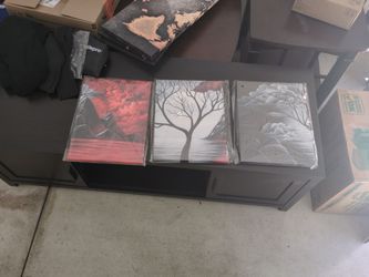 3 panel seasonal stretched frame artwork