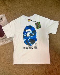 White BAPE Graphic T-Shirt - Size Medium