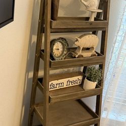 Wooden Farmhouse Tiered Shelf
