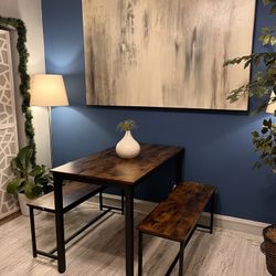 Beautiful Dining Set  New!!! Table With 2 Benches! I Can Deliver