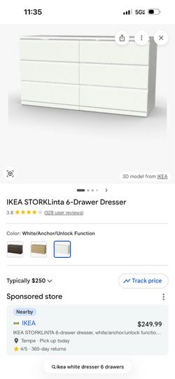 IKEA 6 drawer dresser & nightstand