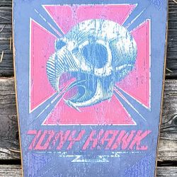 "TONY HAWK POWELL PERALTA VINTAGE SKATEBOARD" FROM 1987 IN GREAT SHAPE FOR ITS AGE
