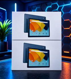 Lot Of 2 New Byybuo 10.1" 2GB 32GB Android 11 Quad Core Processor Smartpad Tablets