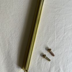 Gold Colored Handle With Screws