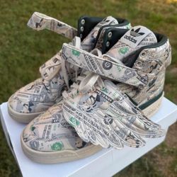 Jeremy Scott Adidas Forum Wings Money Sz8.5
