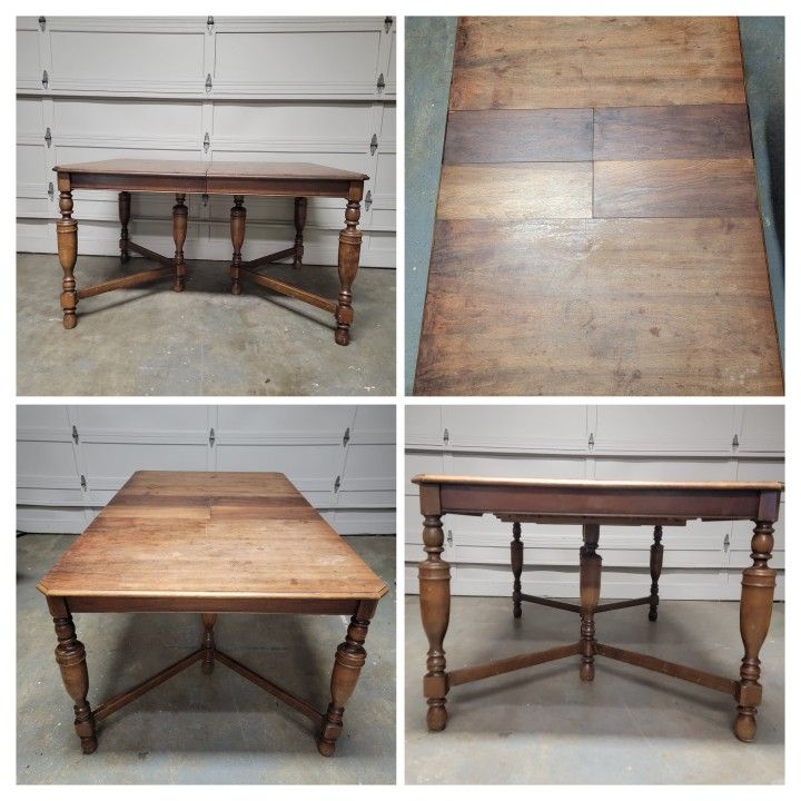 Extendable Dining Room Table / Dining Table / Kitchen Table / Table / Vintage Table