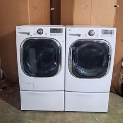 LG WASHER AND ELECTRIC DRYER 
