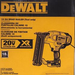 DEWALT 20V MAX XR Lithium-Ion 2-1/8 in. 18-Gauge Electric Cordless Brad Nailer 