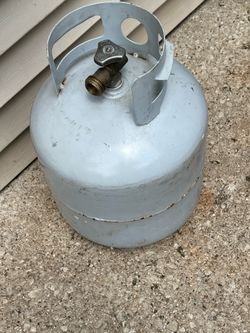 Empty propane tank