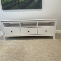 IKEA HEMNES TV unit, white stain *Barely used*