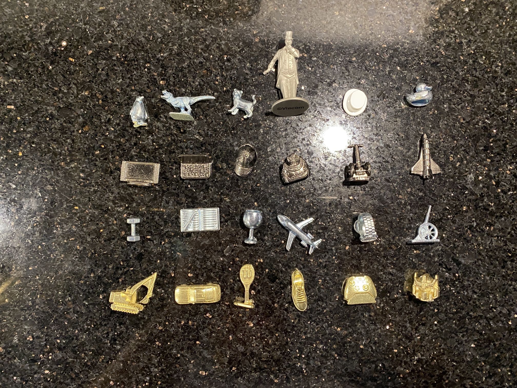 24 Pcs Monopoly & Other Board Game Pieces Pewter Character Movers