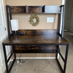 VIPEK Computer Desk with Hutch and Storage Shelves