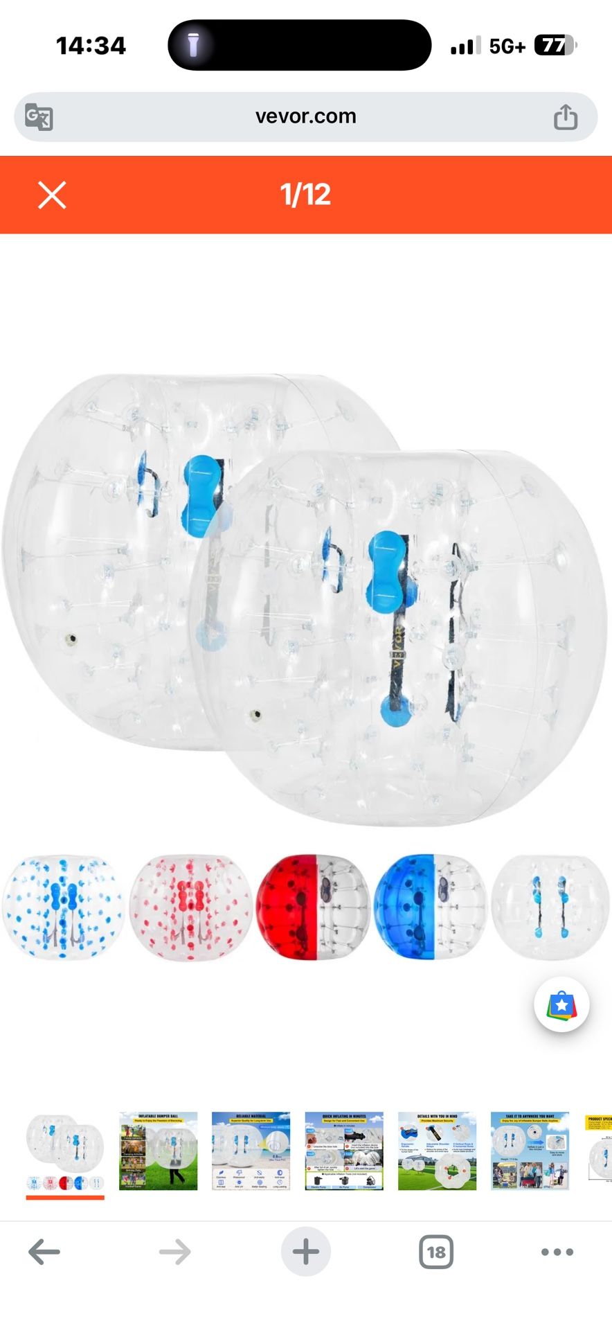 Inflatable Bumper Ball