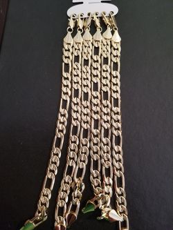 14k gold filled figaro Bracelet