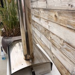 Mini U pizza oven  maker heat with wood, charcoal or pebbles