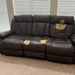 Recliner 3-seater couch