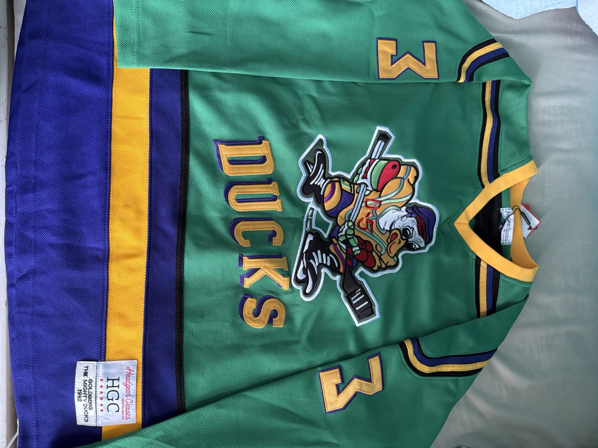 Brand New Mighty Ducks Goldberg Jersey Size XL