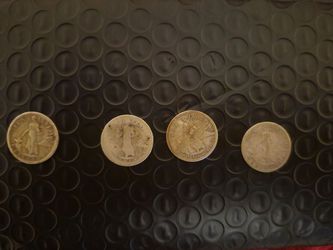 4 US and Philippines Coins 1917 x 2, 18, and 44