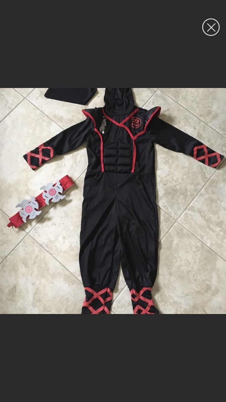 EUC Ninja 3 pcs costume Size 5