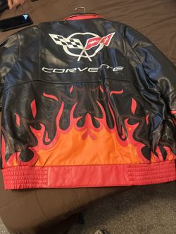 Vintage Nascar Corvette Racing Flame Jacket