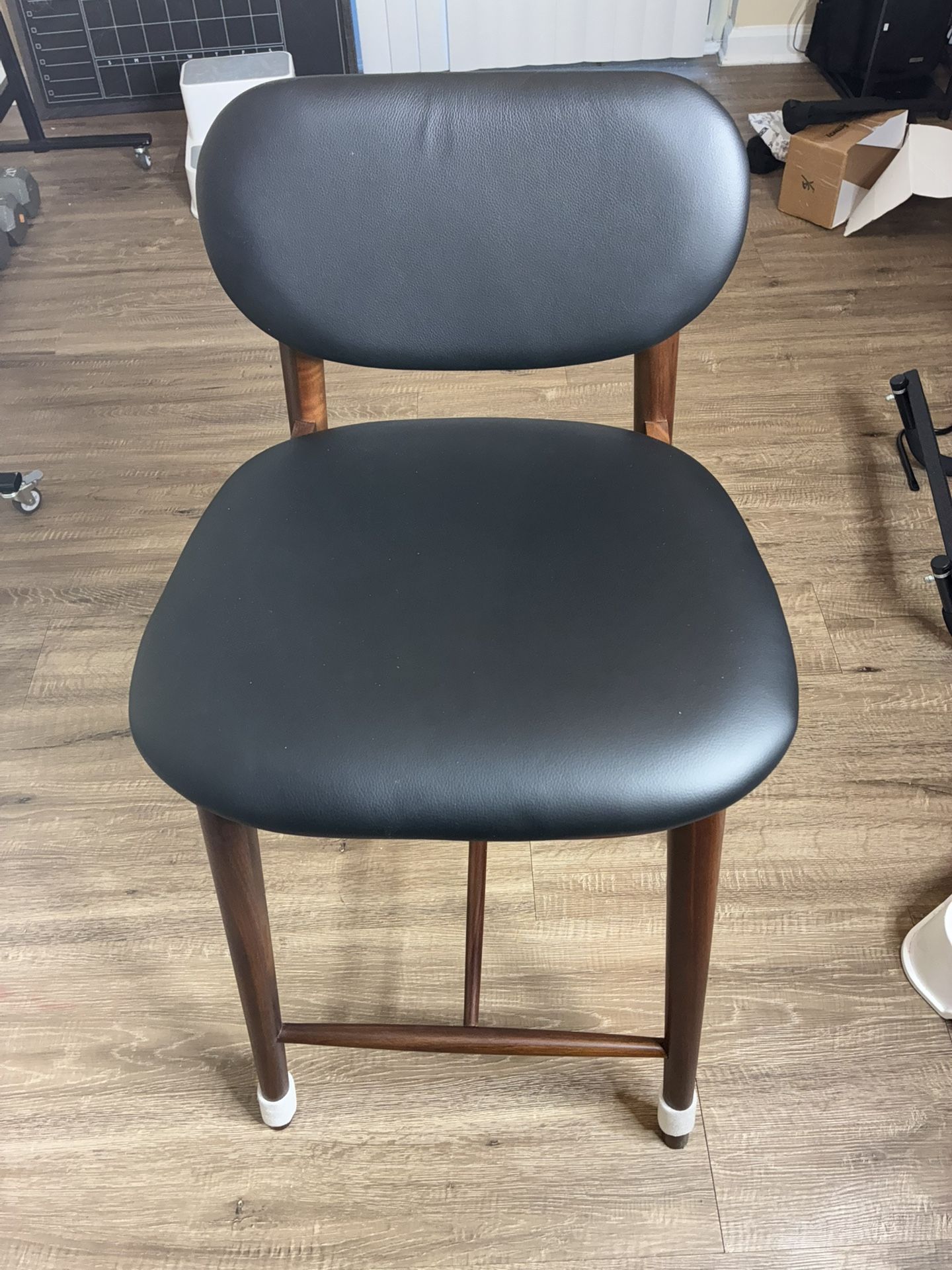 Poly and Bark Bonato Leather Counter Stool – Real Leather – Brown – $125 OBO