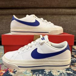 Size 9.5 - Nike Women’s Court Legacy Next Nature “White Deep Night” 