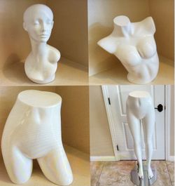 NEW GLOSSY WHITE MANNEQUINS FOR SALE