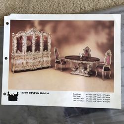 French provincial Dining room set