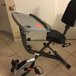 Exerwerk 1000 Exercise Desk Folding Exercise Bike