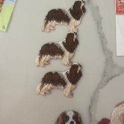 Vintage Iron On king Charles Spaniel, Dog Patch