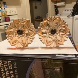 Antique Victorian  Glass Curtain tie Backs