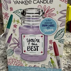 Personalized Yankee candles created yourself