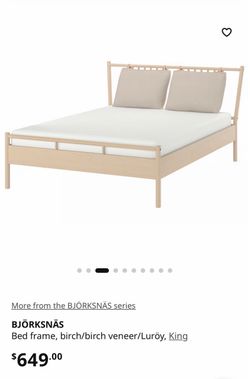 Brand New IKEA Queen Bed Frame + Serta Mattress
