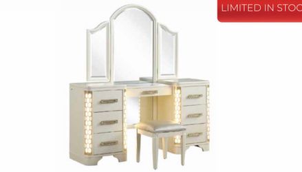 Jasmine beige Vanity Set . Drop off delivery available. Cash on delivery