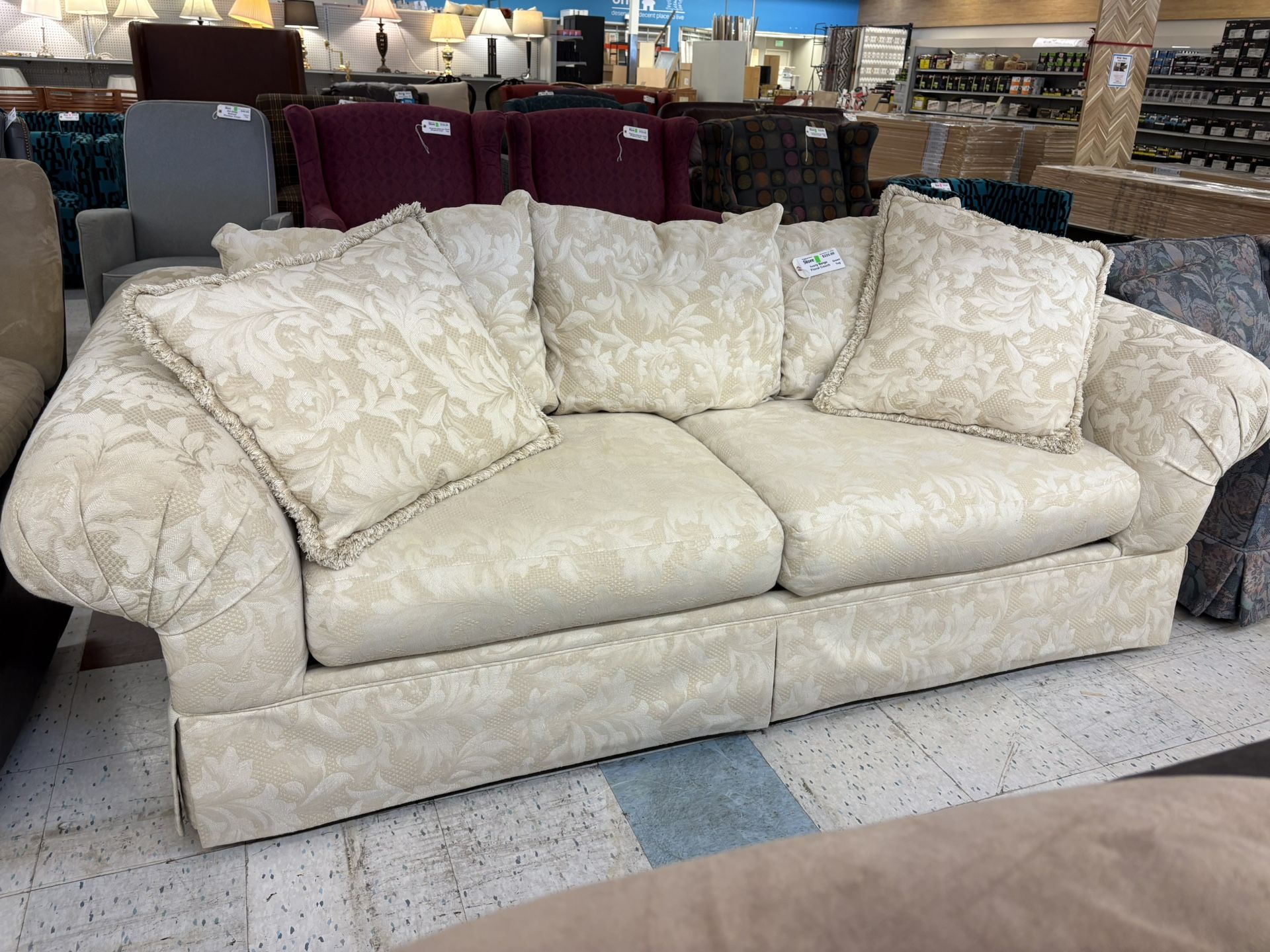 Sealy Furniture Ivory Couch