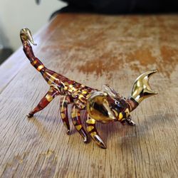 Glass Scorpion Sculpture 