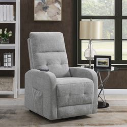 Brand New Gray Power Lift Reclining Chair 