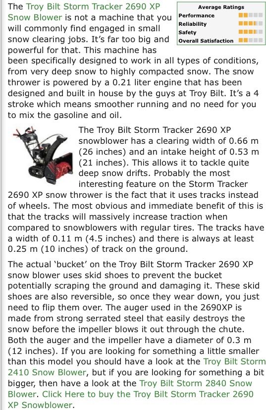 Large Snowblower