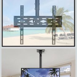 Ceiling TV Mount for 26-68inch Flat Screen Displays, Adjustable Ceiling TV B...