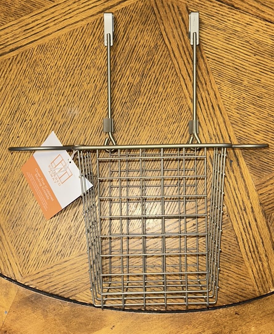 Bed, Bath & Beyond: Over The Cabinet Styling Caddy, Silver