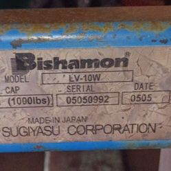 BISHAMON    LV 10 -W  SKID LIFT  FOOT OPERATED