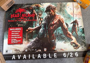 Rare 2012 Dead Island Game Of The Year Edition Gamestop Promo Poster