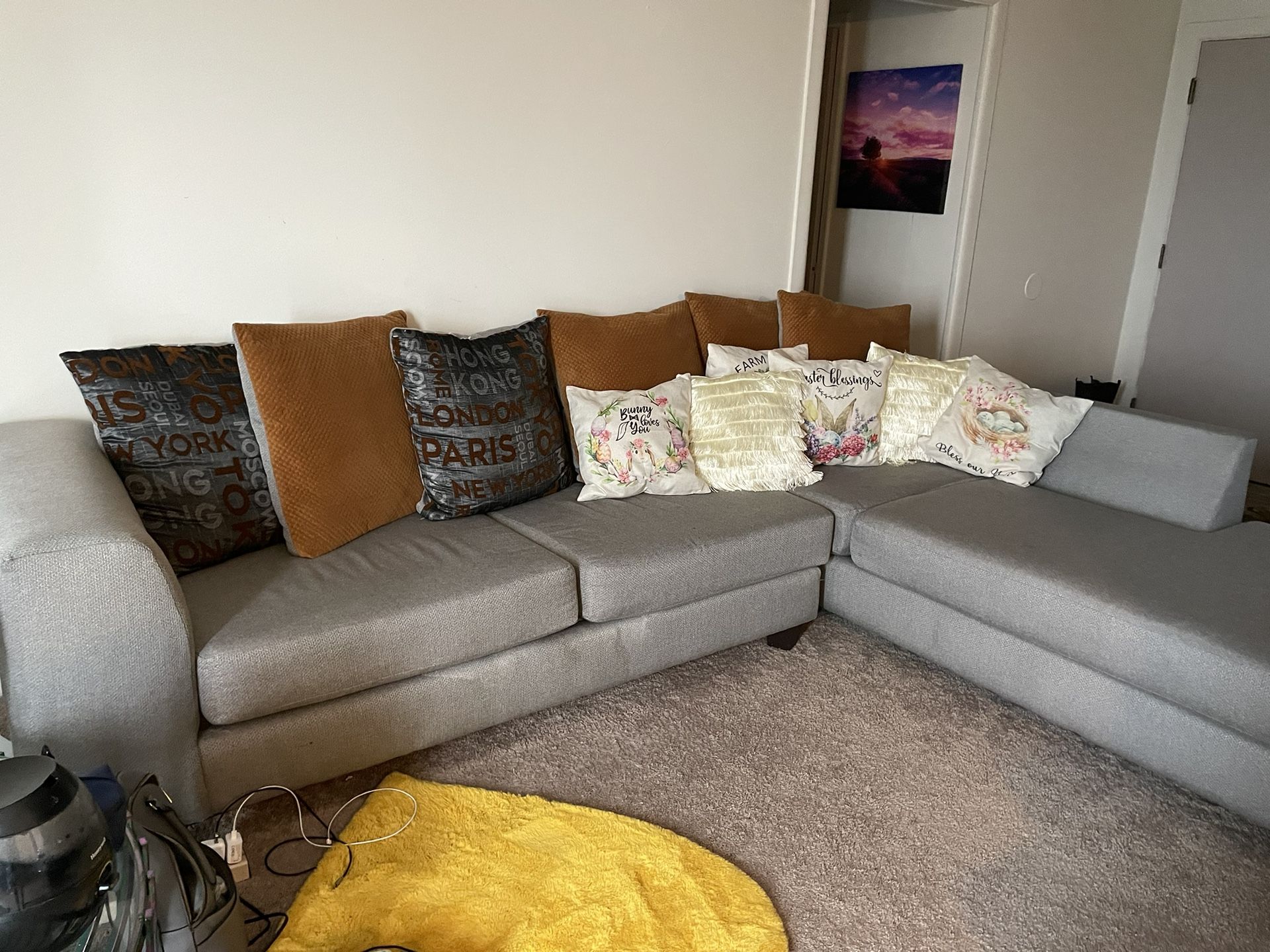Sectional Grey 2 Piece
